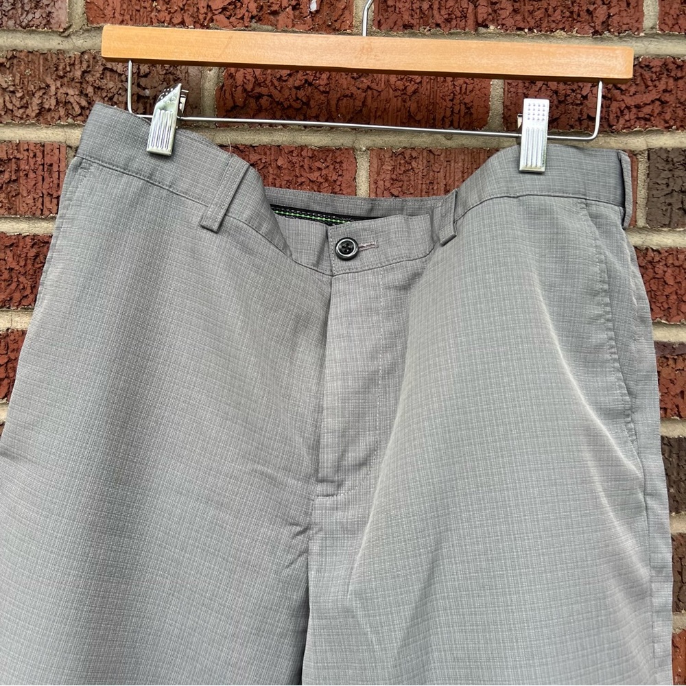 IZOD Gray Athletic Golf Shorts - Picture 2 of 4